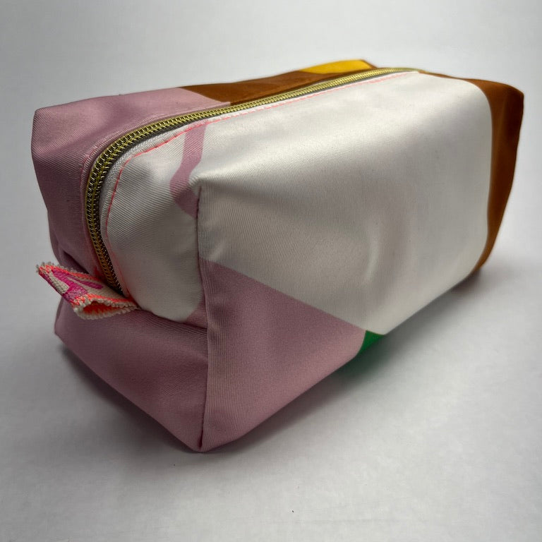 Brown-Blush Multicolor Pouch Bag