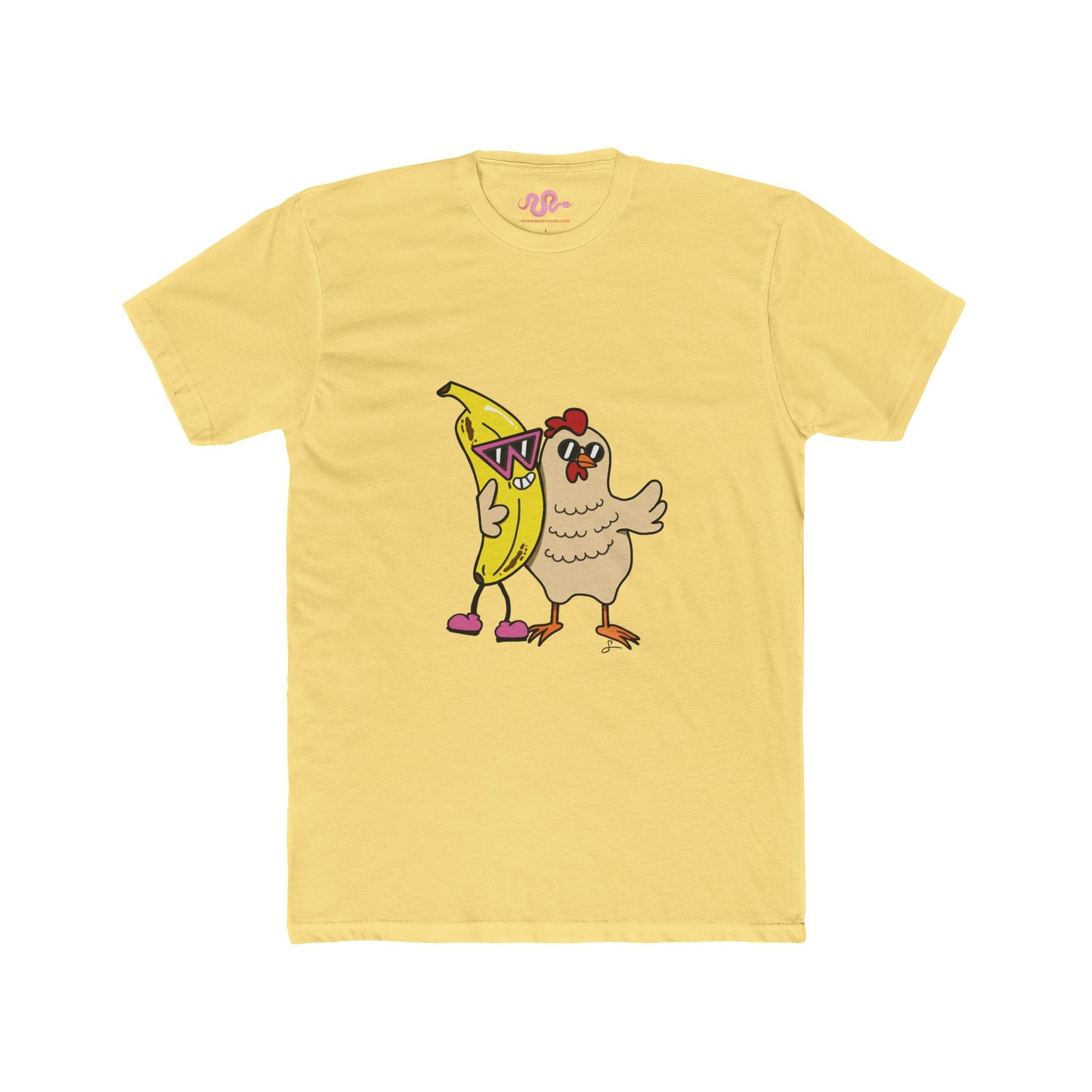 Chicken Banana -  Unisex Cotton Crew Tee