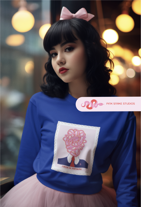 Critical Thinking BLUE - Unisex Sweatshirt